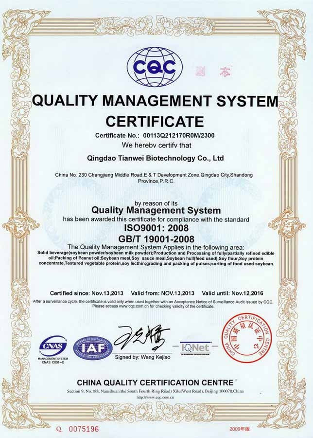 ISO9001 CERTIFICATE